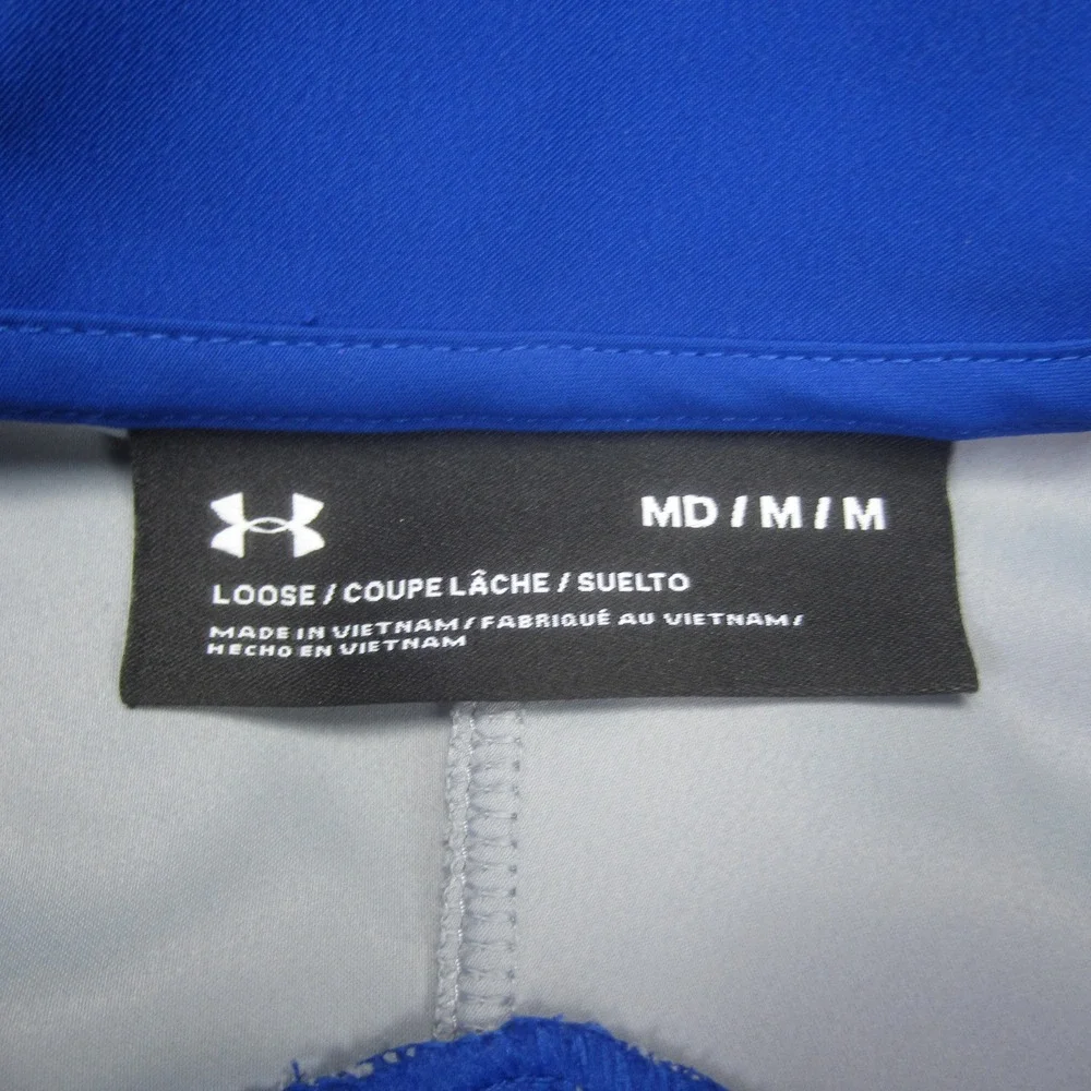 Under Armour Pullover Mens Medium Blue 1/2  Zip Loose‎ Fit Side Zip Jacket